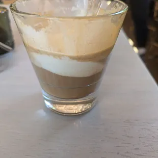 Espresso with vanilla ice cream. Definitely delicious.