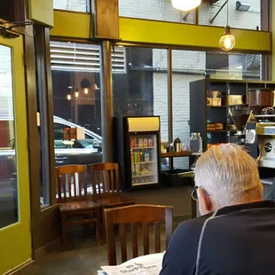 customers in a coffee shop