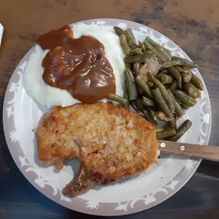 Pork chop dinner