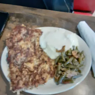 BiG chicken fried steak dinner