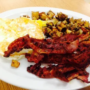 Special mix of potatoes, eggs, and bacon!!