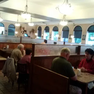 Inside dining area of Wee Willies.