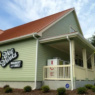 the front of the store