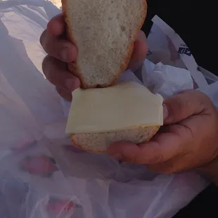 A $6.99 cheese sandwich.