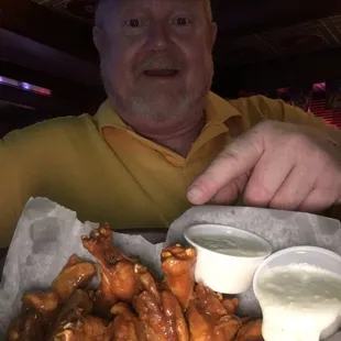 I did the wings and they were awesome chef Brook Furgeson Did them up right hey it's what we do check 1-2