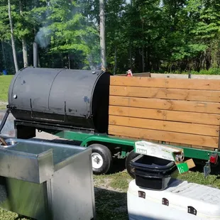 Moveable Mobil Unit. We cook anywhere in Ohio. Prices vary depending on distance and how many served.