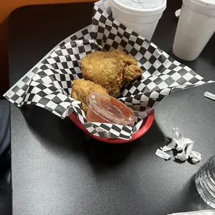 Fried chicken plate