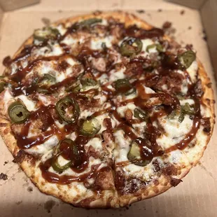 a pizza in a box