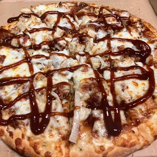 a pizza in a box