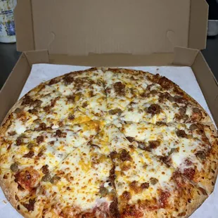 pizza, food