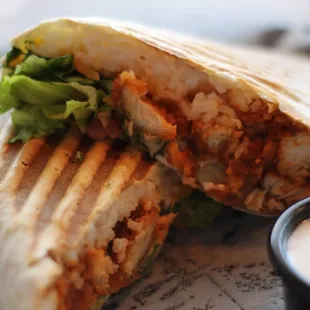 Buffalo chicken wrap