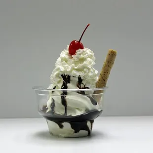 an ice cream sundae
