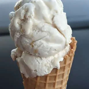 Carrot cake waffle cone