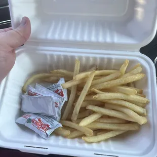 Fries were...well fries. Not good but edible.