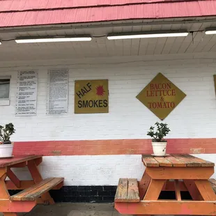 Outside seating area