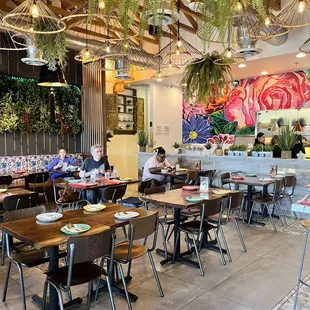 Colorful &amp; cheerful eating area