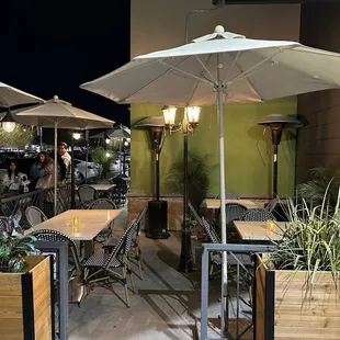 Outdoor patio seating