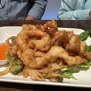 Crispy Shrimps and Mix Vegetable