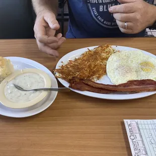 Classic  bacon breakfast