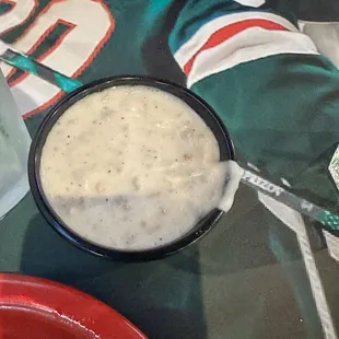 Side of sausage gravy