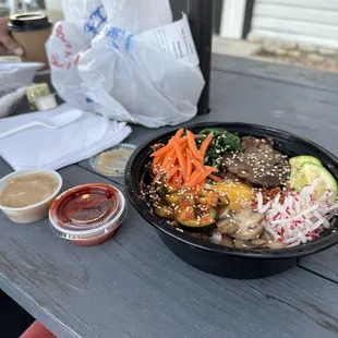 Bibim-Silog with loco moco patty &amp; gravy