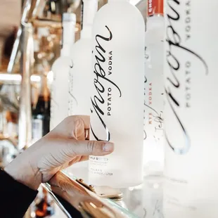 Our &quot;well&quot; vodka is Chopin, a premium 4x distilled vodka for a luxurious taste