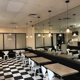 interior, sushi and sashimi