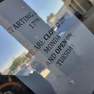 April 17, 2023 hours update