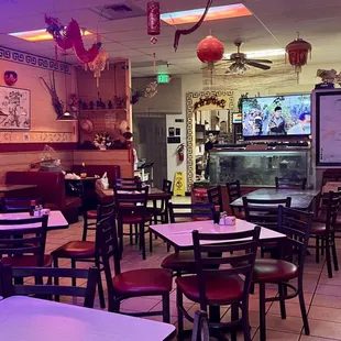 the interior of the restaurant