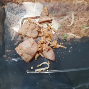 Pork fried rice not beef
