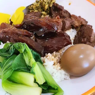 Beef & Beef Tendon Over Rice