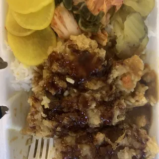 Curry Tonkatsu Rice Platter
