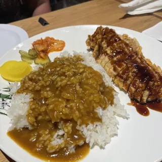 Curry Chicken Katsu Rice Platter