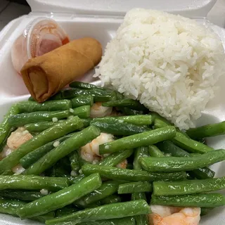 String Bean Shrimp Lunch Special