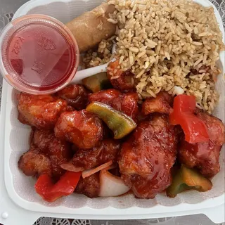 Sweet and Sour Chicken Lunch Special