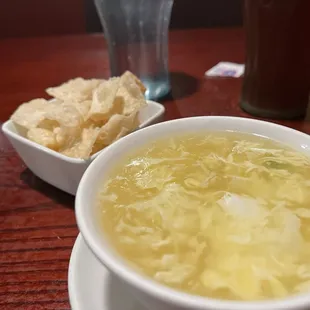 Egg Flower Soup Dinner