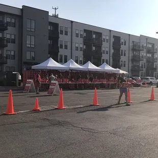 The Peach Truck visits Weiland's Market every year! Fresh Georgia peaches!