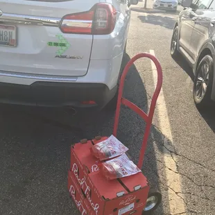 The Peach Truck visits Weiland's Market every year! Fresh Georgia peaches!