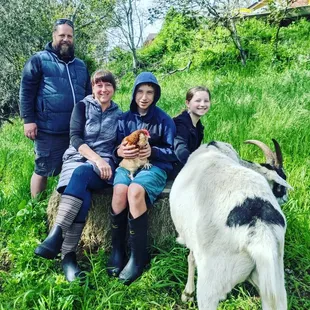 Lovely family time at the farm