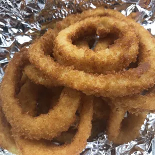 Crunchy onion rings