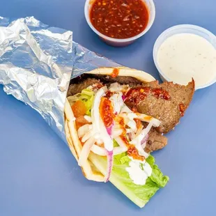 Special beef gyro wrap