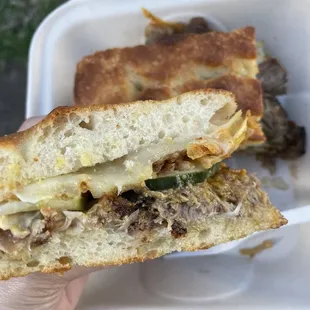 Hot and weird sandwich