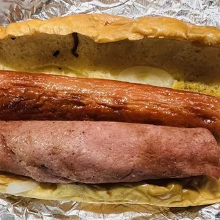 Hot Dog/Bologna with everything