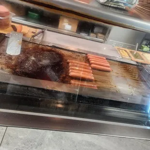 They even have hot dogs ready for ya.