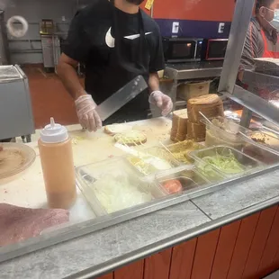interior, sandwiches