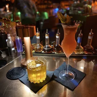 Fog machine and dealers choice vodka beverage