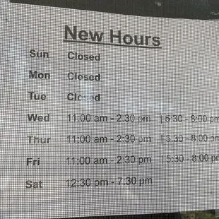 Hours as of 2/17/24.