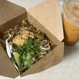 Pad Thai and Thai Tea