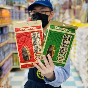 Want some Cha Cha? Not the Cha Cha dance. The Cha Cha sunflower seeds.