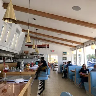 interior, sushi and sashimi
